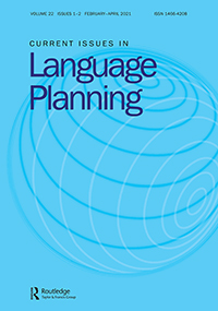 Cover image for Current Issues in Language Planning, Volume 22, Issue 1-2, 2021