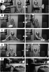 Figure 1 Movement velocity training of the upper limbs. (A) Shoulder horizontal flexion/extension exercise using a Japanese fan. (B) Shoulder flexion/extension exercise using a Japanese fan. (C) Shoulder horizontal flexion/extension exercise using a towel. (D) Shoulder flexion exercise using a stick. (E) Elbow extension exercise using a stick.