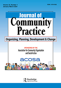 Cover image for Journal of Community Practice, Volume 32, Issue 1, 2024
