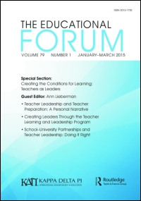 Cover image for The Educational Forum, Volume 81, Issue 3, 2017