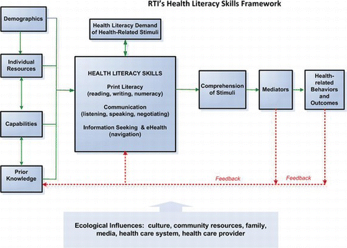 Figure 2  The health literacy skills conceptual framework. (Color figure available online.).