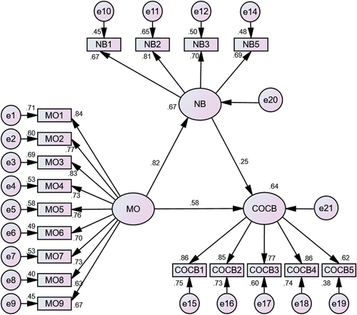 Figure 1. Structural model and hypothesis testing.