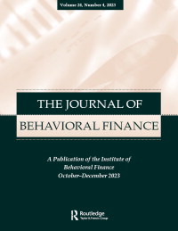 Cover image for Journal of Behavioral Finance, Volume 24, Issue 4, 2023