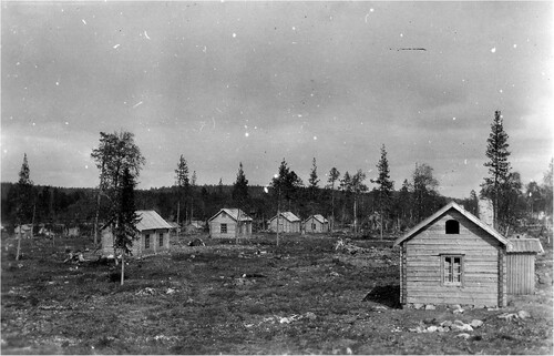 Figure 2. Suenjel Winter Village 1931 (photo courtesy of K. Nickul, Finnish Heritage Agency).
