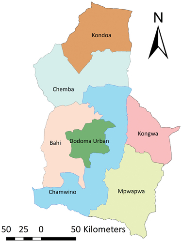 Figure 5. Regional district boundaries.