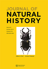 Cover image for Journal of Natural History, Volume 53, Issue 39-40, 2019