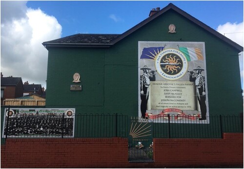 Figure 5. Na Fianna Éireann by the Republican Network for Unity on the Berwick Road, taken by author, May 2022.