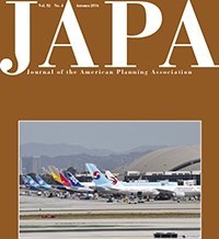 Cover image for Journal of the American Planning Association, Volume 82, Issue 4, 2016