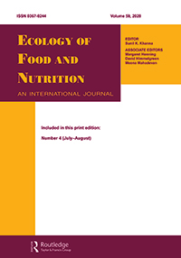 Cover image for Ecology of Food and Nutrition, Volume 59, Issue 4, 2020