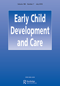 Cover image for Early Child Development and Care, Volume 188, Issue 7, 2018
