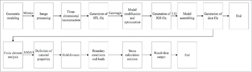 Figure 3. Finite element modeling process.