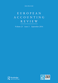 Cover image for European Accounting Review, Volume 25, Issue 3, 2016