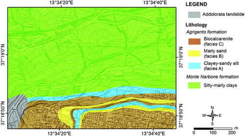 Figure 2. Geological map of the study area (Cigna et al., Citationforthcoming).