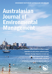 Cover image for Australasian Journal of Environmental Management, Volume 23, Issue 3, 2016