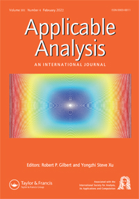 Cover image for Applicable Analysis, Volume 101, Issue 4, 2022