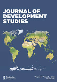 Cover image for The Journal of Development Studies, Volume 58, Issue 5, 2022