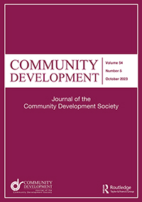 Cover image for Community Development, Volume 54, Issue 5, 2023