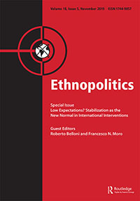 Cover image for Ethnopolitics, Volume 18, Issue 5, 2019