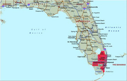 Figure 1. Cluster analysis of Brain/CNS incidence rates (adjusted for age and sex) for 2000–2010 in Florida.