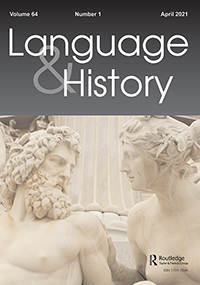 Cover image for Language & History, Volume 64, Issue 1, 2021