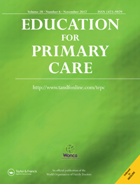 Cover image for Education for Primary Care, Volume 28, Issue 6, 2017