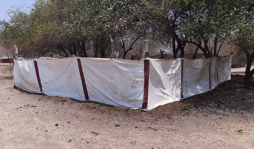Figure 3. Mobile boma at a homestead in Mola in 2021. (Photograph by the author.)