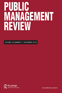 Cover image for Public Management Review, Volume 20, Issue 11, 2018