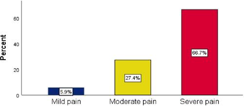 Figure 1 Prevalence of wound-related pain.