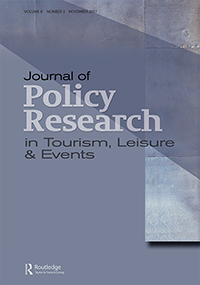 Cover image for Journal of Policy Research in Tourism, Leisure and Events, Volume 9, Issue 3, 2017