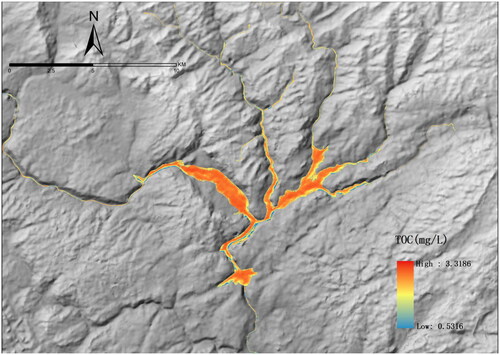 Figure 5. BPNN TOC concentration inversion model simulation results.