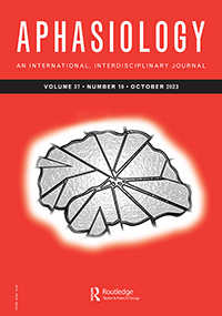 Cover image for Aphasiology, Volume 37, Issue 10, 2023