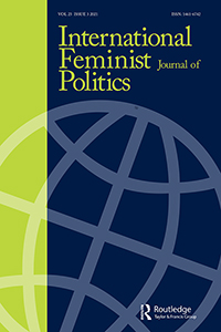Cover image for International Feminist Journal of Politics, Volume 23, Issue 3, 2021