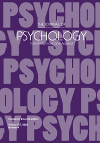 Cover image for The Journal of Psychology, Volume 157, Issue 4, 2023