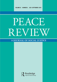 Cover image for Peace Review, Volume 31, Issue 3, 2019