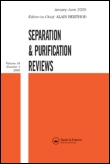 Cover image for Separation & Purification Reviews, Volume 38, Issue 1, 2009
