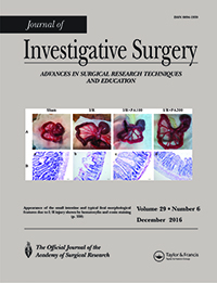 Cover image for Journal of Investigative Surgery, Volume 29, Issue 6, 2016