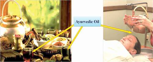 Figure 1. Constituents of ayurvedic oil