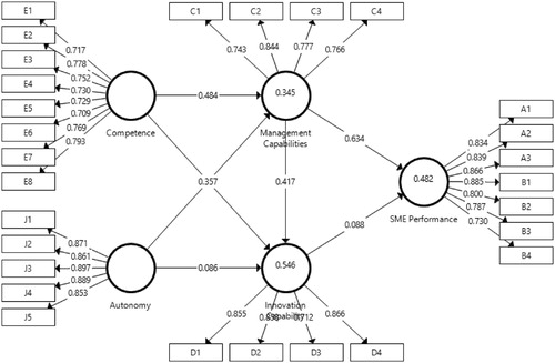 Figure 1. The structural equation model.