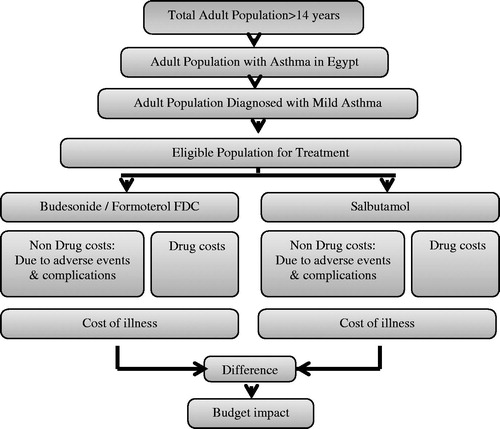 Figure 1. Budget impact model structure.