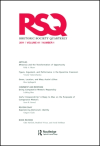 Cover image for Rhetoric Society Quarterly, Volume 47, Issue 3, 2017