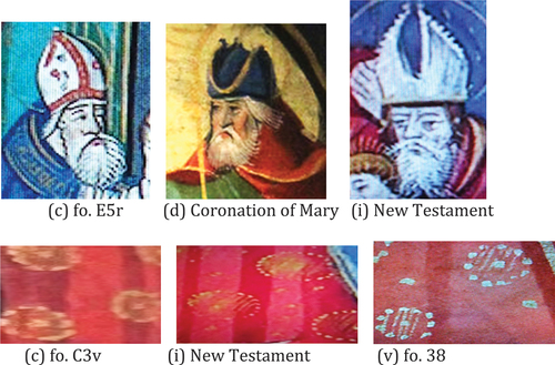 Figure 19. Comparison of Images from Hore Beate Marie Virginis (c.1527-8) and the Great Bible of 1539.