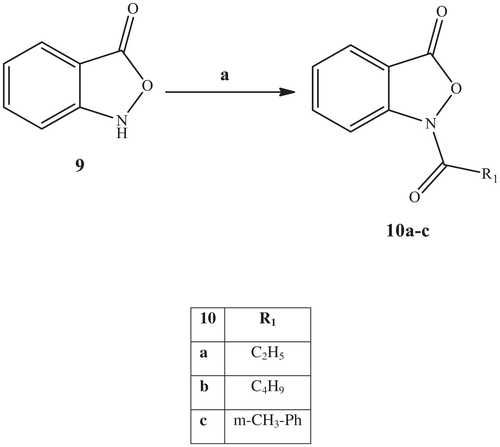 Scheme 3. Reagents and conditions: (a) R1-COCl, K2CO3, t-BuOH, 80 °C, 3 h.