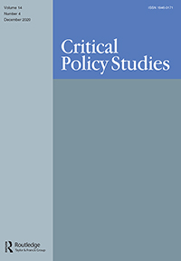 Cover image for Critical Policy Studies, Volume 14, Issue 4, 2020