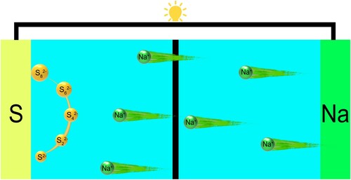 Figure 9. Schematic diagram of electrolyte acting as the ion transport medium.