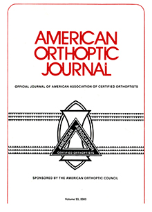 Cover image for Journal of Binocular Vision and Ocular Motility, Volume 53, Issue 1, 2003