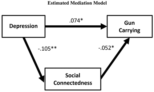 Figure 1. Estimated mediation model.