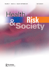 Cover image for Health, Risk & Society, Volume 21, Issue 5-6, 2019