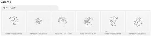 Figure 1. The digital images were provided on the RENEB website in the form of a browser based web application for examining microscopy images with two magnification steps (here: the thumbnails).