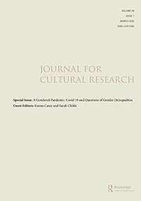 Cover image for Journal for Cultural Research, Volume 26, Issue 1, 2022