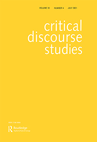 Cover image for Critical Discourse Studies, Volume 18, Issue 4, 2021